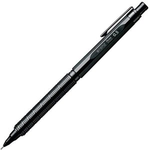 Pentel Druckbleistift Orenz Nero, schwarz, Metall, B, mit Radiergummi, Strichbreite 0,5 mm