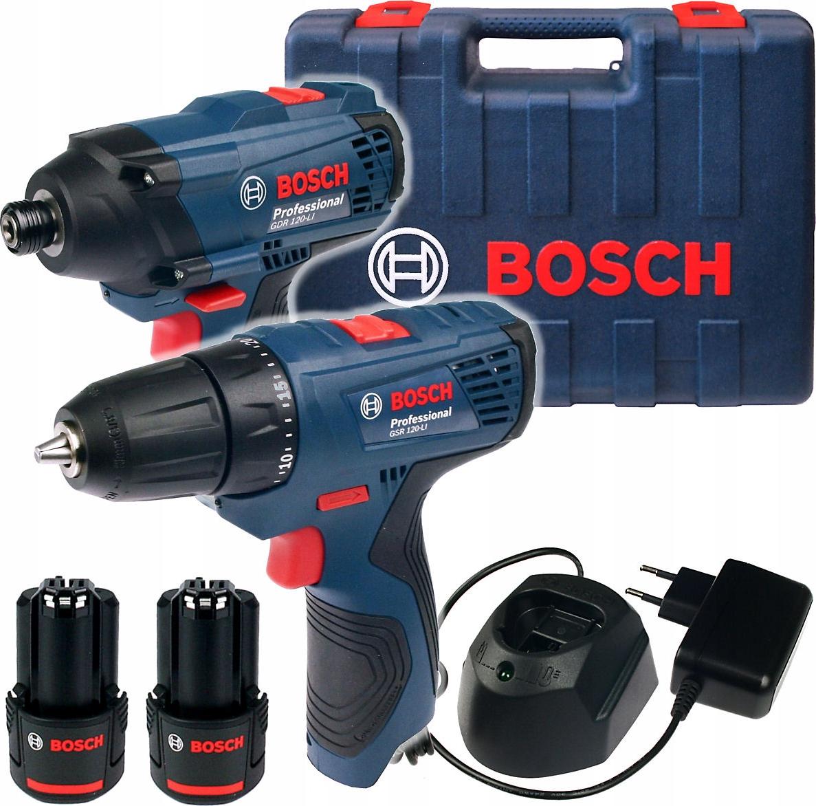 Schrauber- Und Bohrschrauber-Set Bosch 12Vgsr120-Li+Gdr 120-Li 2X2,0 Ah Koffer