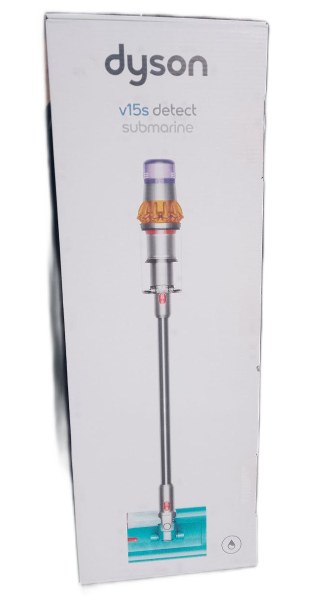 Dyson V15 Detect Submarine, 2-in-1-Stabstaubsauger, Beutellos, Nickel, Gelb, Trocken&Nass, HEPA, Zyklonal