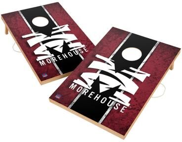 Skip's Garage Vintage Morehouse College Maroon Tigers Regulation 2x4 Cornhole Set