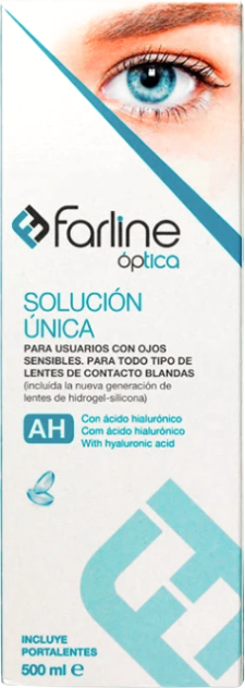 Farline Solução Única para Lentes de Contacto 500ml