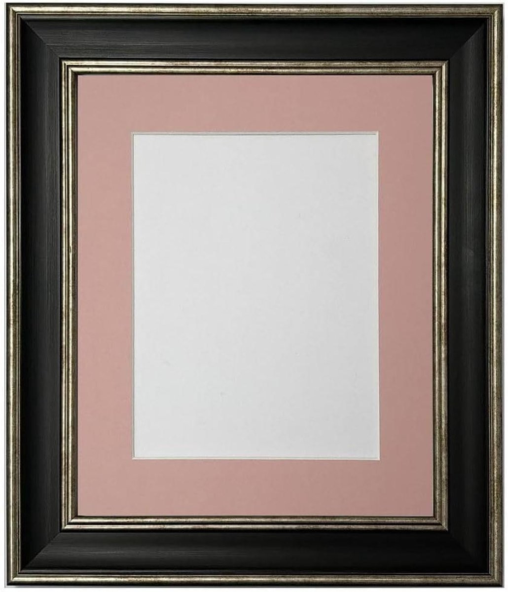Fotolijst met houder in Scandi stijl met roze berg decoratie - 36 x 24 cm