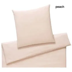 Elegante Bettwäsche Smooth - 135x200 cm + 80x80 cm	peach