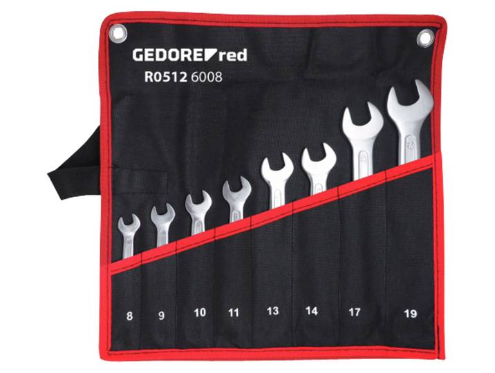 GEDORE red Doppelmaulschl.Satz kurz SW6-22mm 8tlg (R05126008)