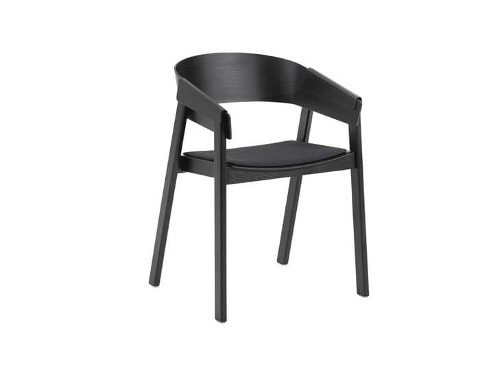 Muuto Cover Armlehnstuhl verkleideter Sitz Remix 183-black