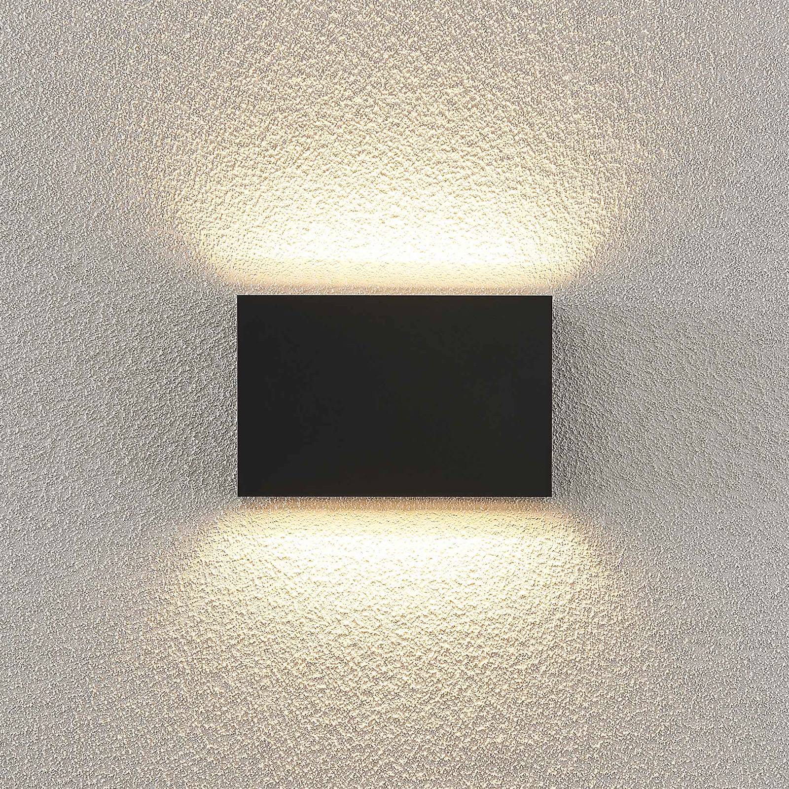 Applique da esterni a LED Jarte Lindby, Nero, Plastica, Moderno, Applique LED da esterni
