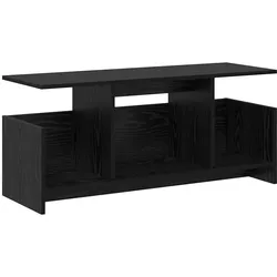 Helloshop26 - Moderner rechteckiger TV-Ständer mit Stauraum 102 x 35 x 45 cm schwarzes Holzwerkstoff