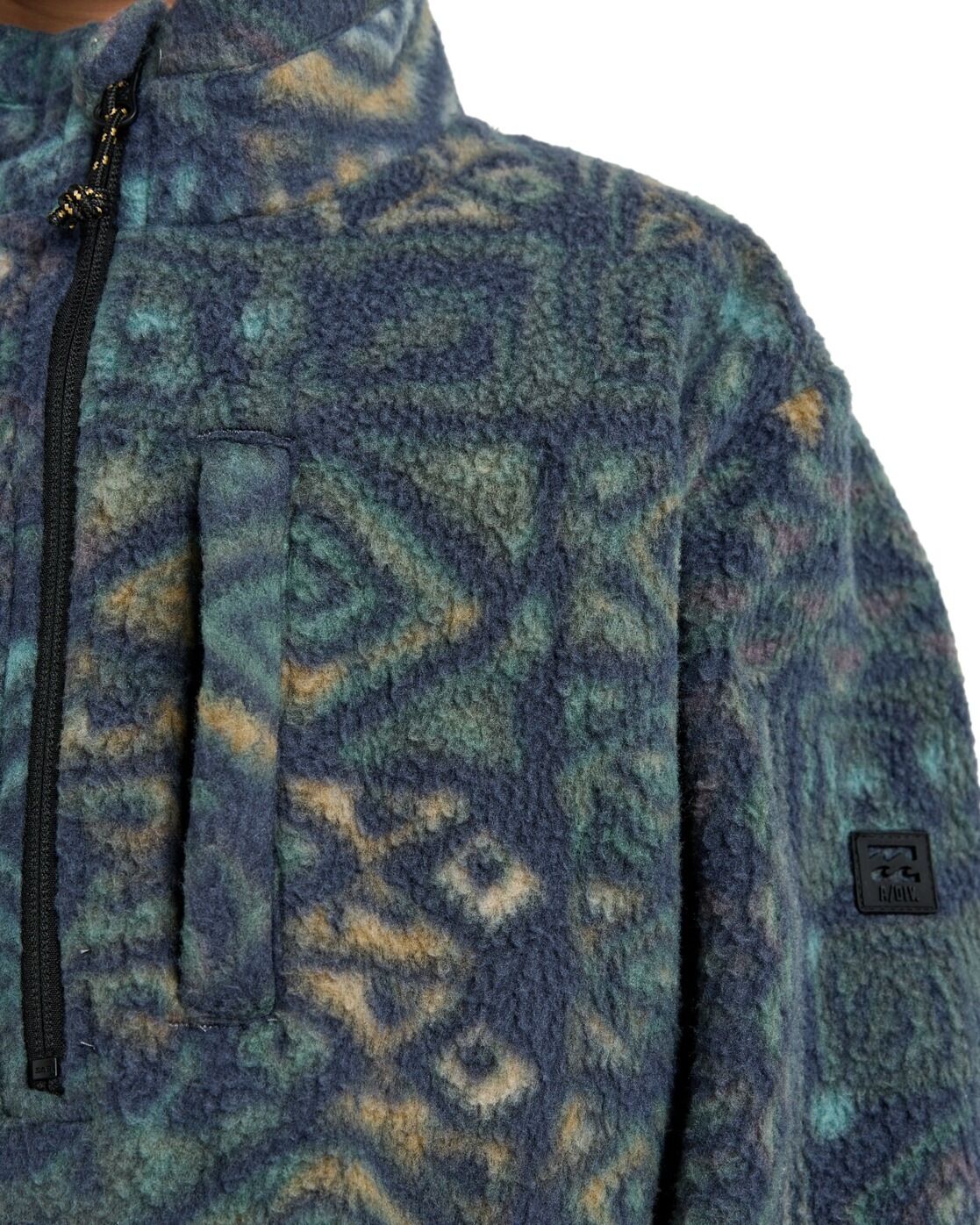 Fleecepullover BILLABONG "Mock", Kinder, Gr. 16(165-172cm), bunt (navy), Obermaterial: 70% Polyester, 30% Polyester., Sweatshirts Fleecepullover navy 16(165-172cm)