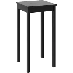 vidaXL Bartisch MDF Schwarz 55x55x107 cm