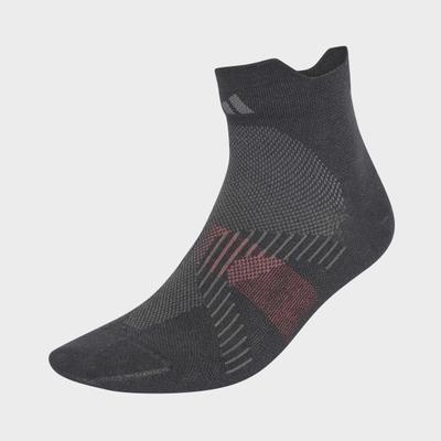 Funktionssocken ADIDAS PERFORMANCE "RUN LIGHT ANKLE", Damen, Gr. S (37/39), Sockengröße, schwarz (carbon, grefiv), Obermaterial: 100% Polyamid, Socken, mit climacool Technologie
