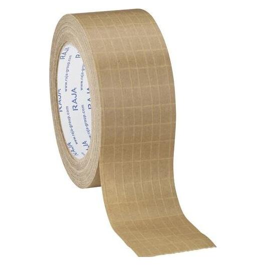 Rajapack Raja Verpackungsklebeband Braun 50 mm (B) x 25 m (L) Papier (50 mm) (ADKR50)