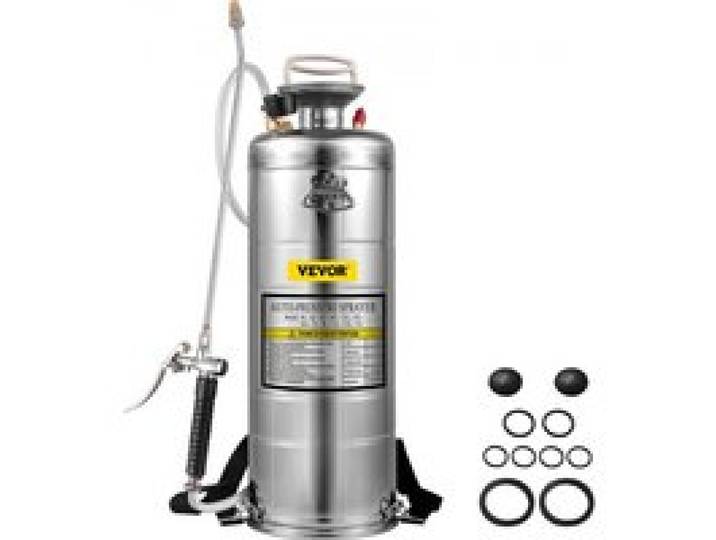 VEVOR Pulvérisateur Inox 12L Brumisateur Jardin pour Plante pour Jardinage Domestique et Nettoyage au Sol