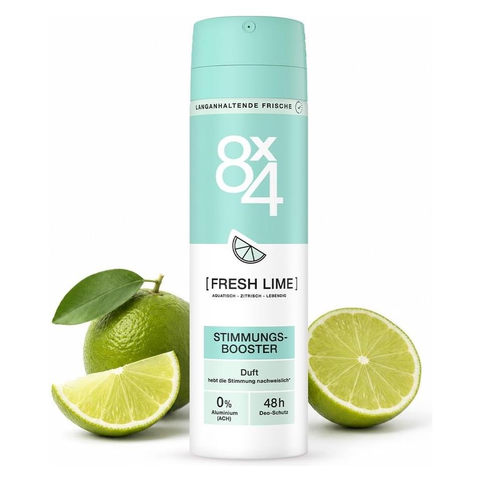 8X4 9350 Deospray No. 7 fresh lime, 150ml (Spray, 150 ml) (83480)