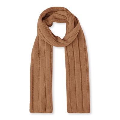Schal FALKE "Pure Cashmere", Jungen, Gr. onesize, cork (5034), Modetücher Schal