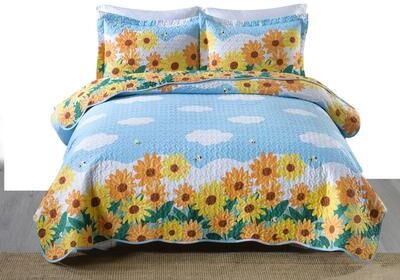 MarCielo Kids Cotton Quilt Bedspread Comforter Set for Teens TYH