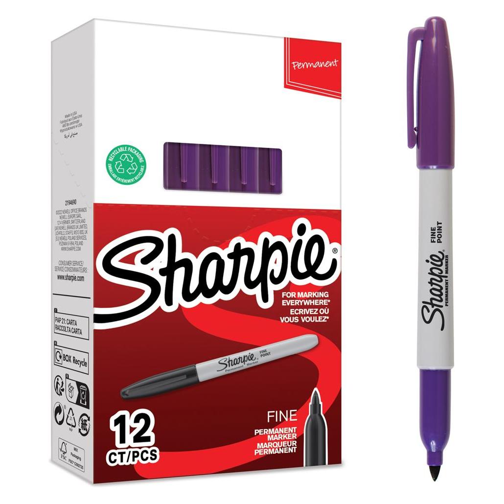Sharpie Marker Fein Rundspitze Lila 12 Stück (12x) (2229134)