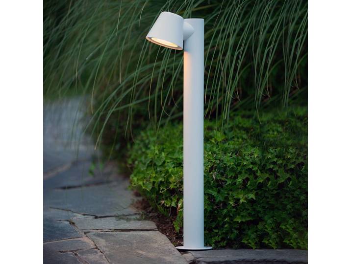 Lucide LED Wegeleuchte Dingo, dimmbar, weiß / opal, Aluminium, Modern