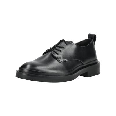 Schnürschuh CLARKS "Clarks Halbschuhe Leder", Damen, Gr. 38, schwarz (schwarz, schwarz), Leder, Schuhe Schnürschuh
