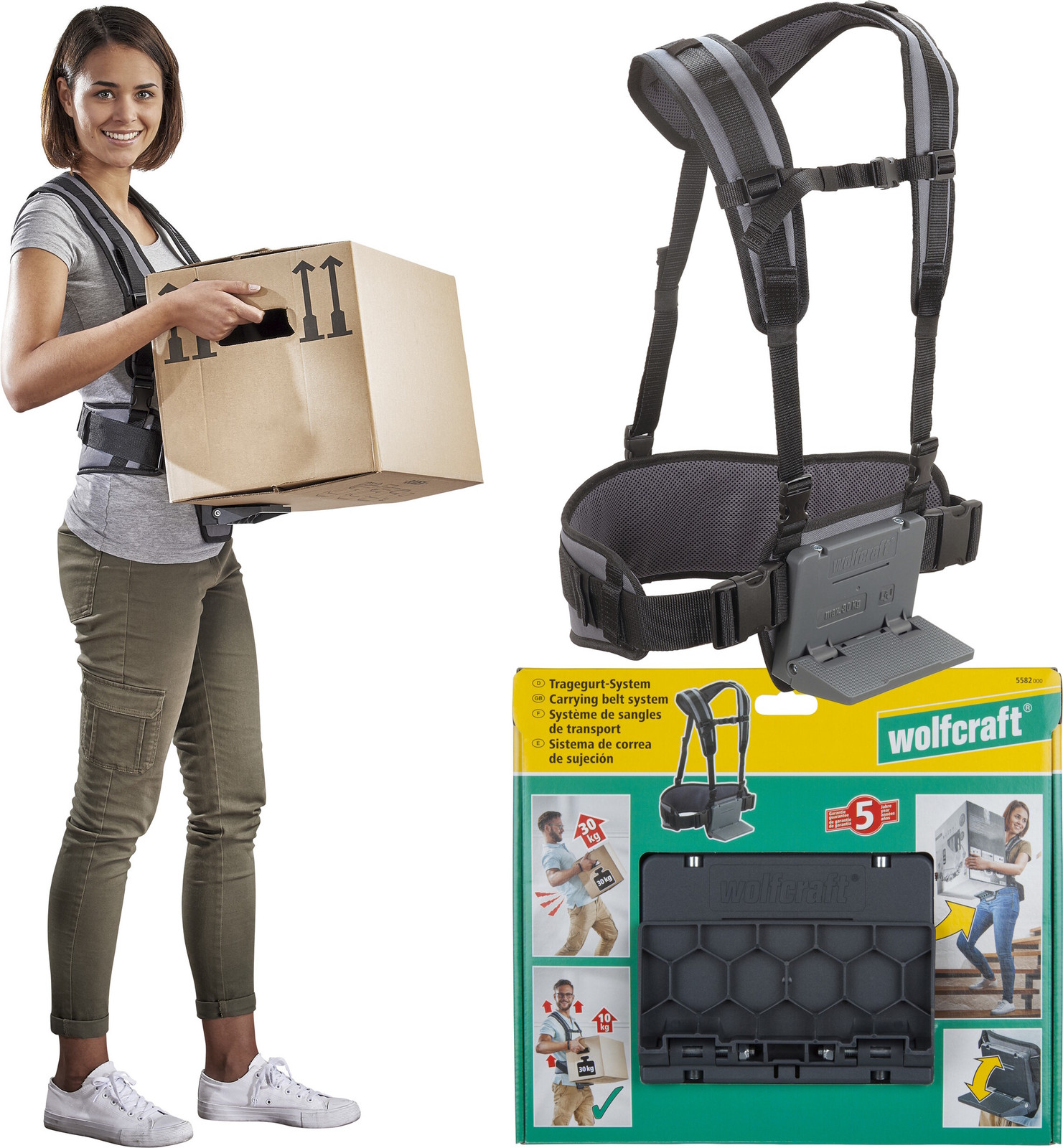 Wolfcraft draagriem, zwart, 5582000