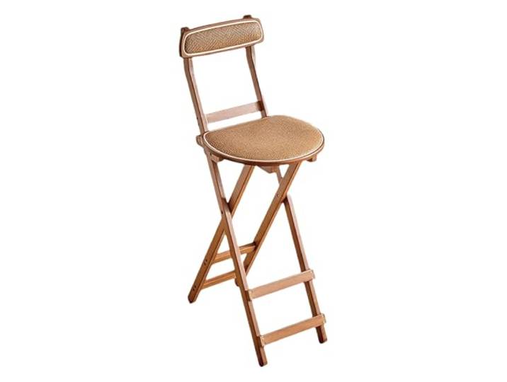 XCHtuerFY Klapphocker, Keine Montage erforderlich, platzsparend, for Küche, Bar, Café(Brown,70.5cm)