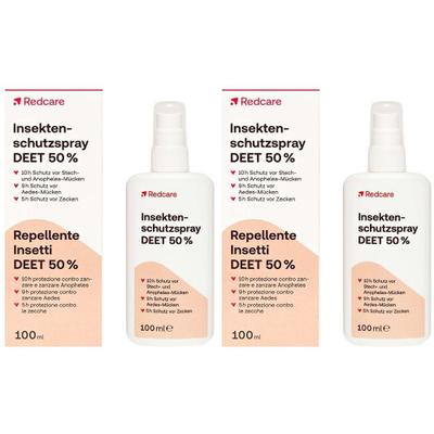 Redcare Insektenschutzspray Deet 50% 100 ml x2 2x100 Spray