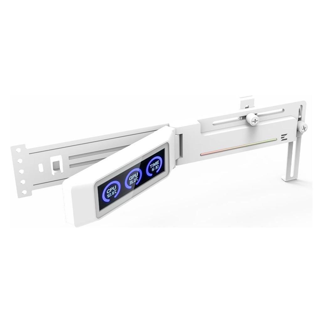 Zalman ZM-VS3 DS CPU Halterung mit Display - Weiss (ZM-VS3 DS White)