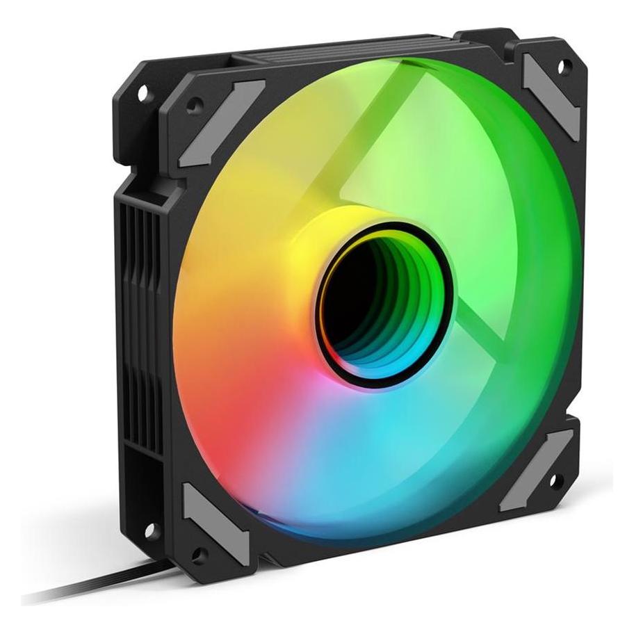 Sharkoon SHARK Mirror RGB PWM (schwarz) (120 mm, 1x) (4044951042449)