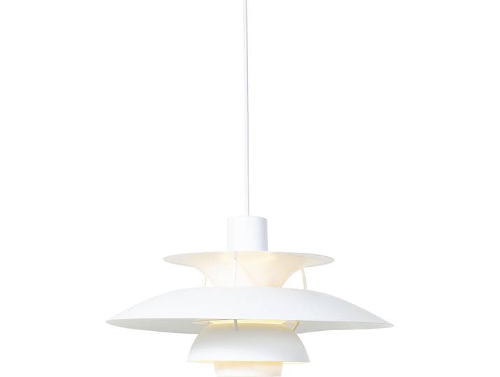 Louis poulsen Pendellampe PH 5 weiss Aluminium