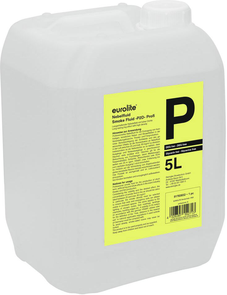 EuroLite Smoke Fluid -P2d- Profi Nebelfluid 5l