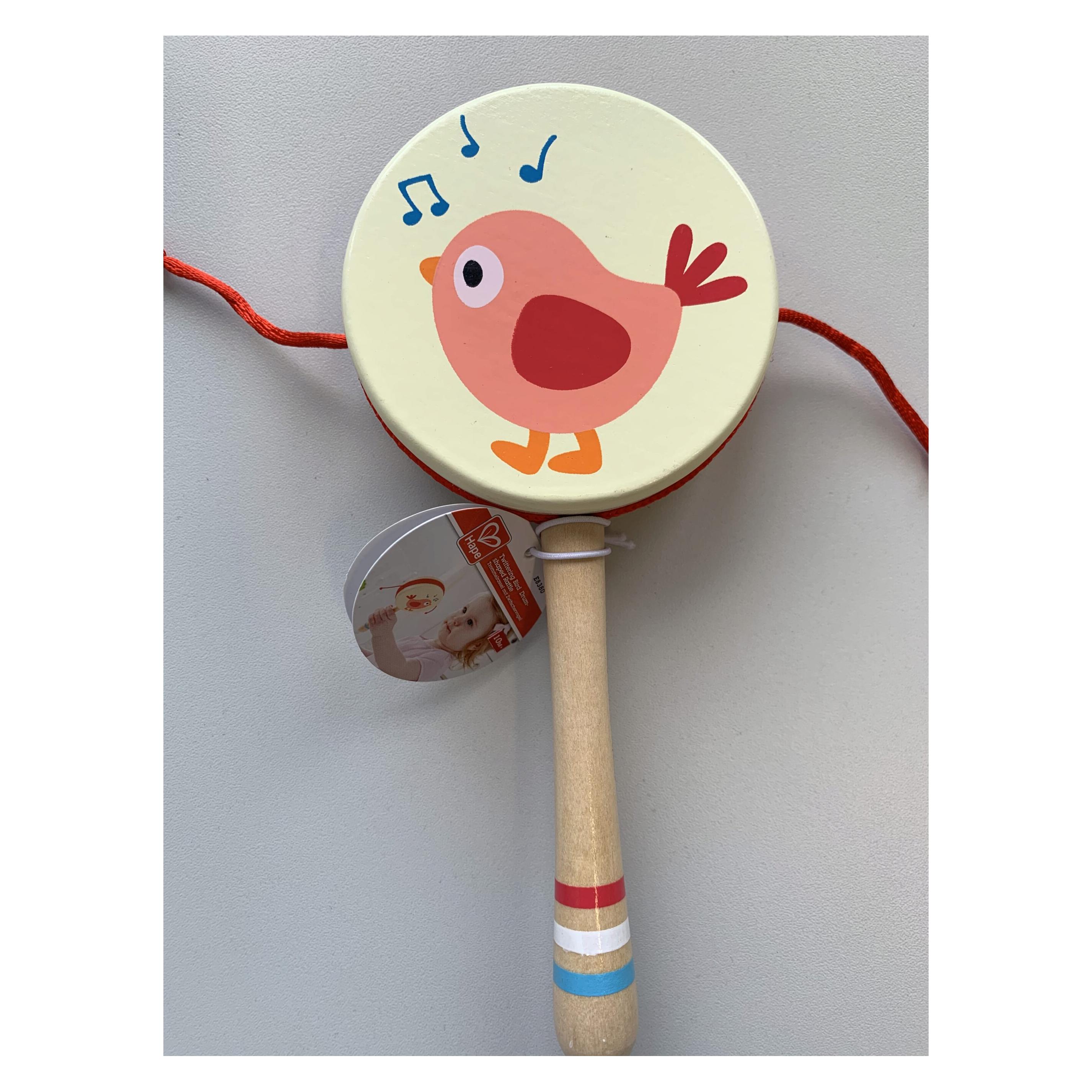 Hape Trommelrassel mit Zwitschervogel VE8 (E8380)