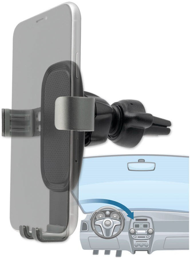 4smarts Grabber 2.0 Mobilholder - Bilens Ventilation - Sort