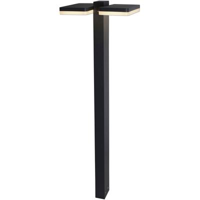 LED Sockelleuchte NÄVE "Clair", grau (anthrazit), B:25cm H:80cm L:21cm, Leuchten, Außenleuchte, Terrasse, anthrazit, Höhe: 80cm, LED warmweiß