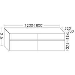 Burgbad Unterschrank rc40 Bambus Natur/Bambus Natur, USHS180F4607A0079 USHS180F4607A0079