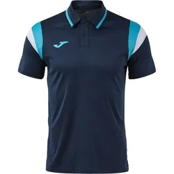 JOMA Terra Danubio Poloshirt 342 - marineblau/fluortürkis S