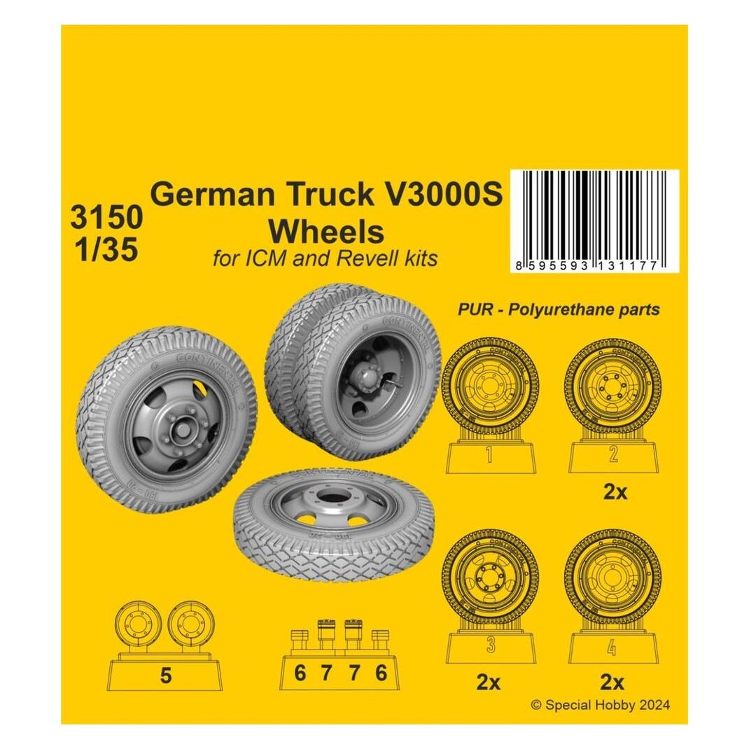 CMK German Truck V3000S Wheels 1/35 / for ICM kits (3150)