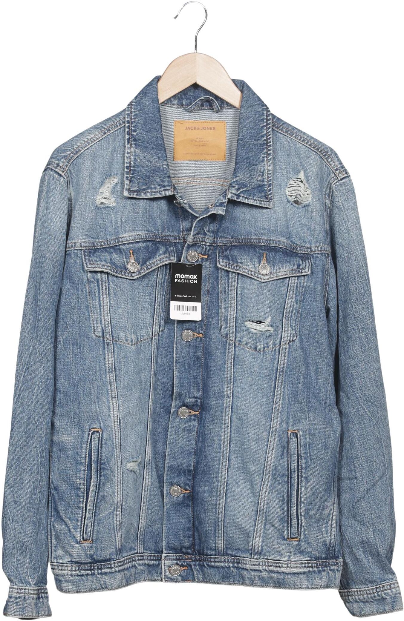 Jack & Jones Herren Jacke, Hellblau, Gr. XL, Baumwolle - Second Hand