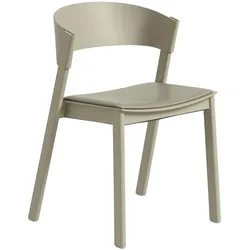 Muuto Cover Stuhl, refine leder stone / dark beige