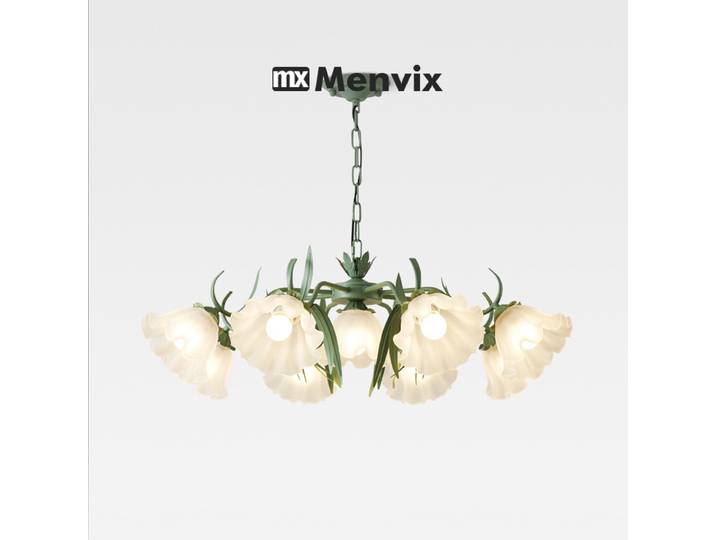 Lumière moderne luxe salon lustre français créatif muguet lampe acrylique rétro salle à manger chambre lampes