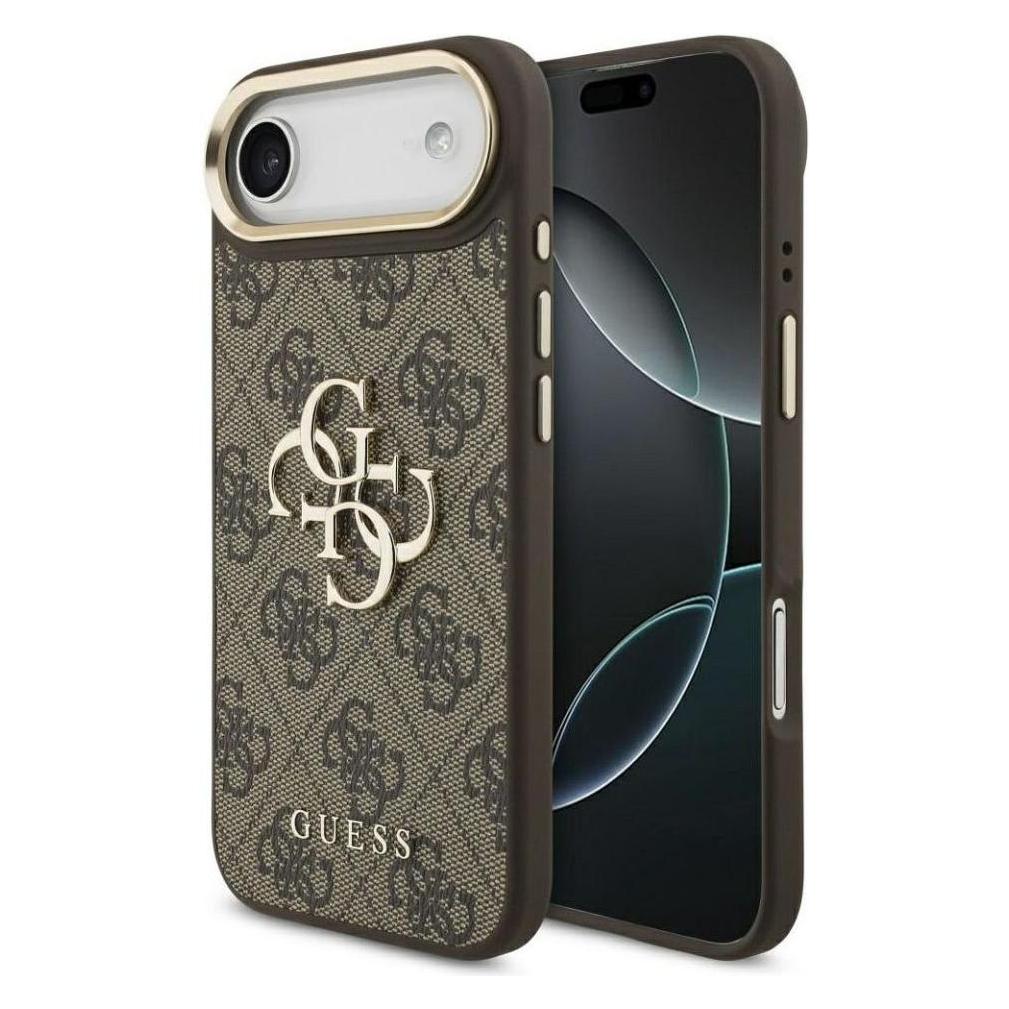 Guess - Hardcase 4G - iPhone 17 Air - Brown (Apple iPhone 17) (GUHCP17M4GMGCBR)
