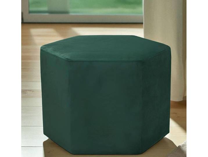 Xlmoebel Hocker Samtstoff Pouf in stilvollem Design für gemütliche Sitzgelegenheiten (Pouf, 1 St., Pouf), Hergestellt in Europa