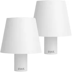 Eaxus, Tischlampe, 2er-Set Innovatives Flaschenlicht – Wiederaufladbare Akku-Flaschenlampe, 3 Lichtfarben (100 lm)