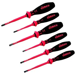 Cimco, Schraubenzieher, 1000 V Elektriker Schraubendrehersatz SLIM 2 (Schlitz)
