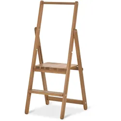 Tchibo - Trittleiter aus Massivholz - 46x47x108cm - akazie -