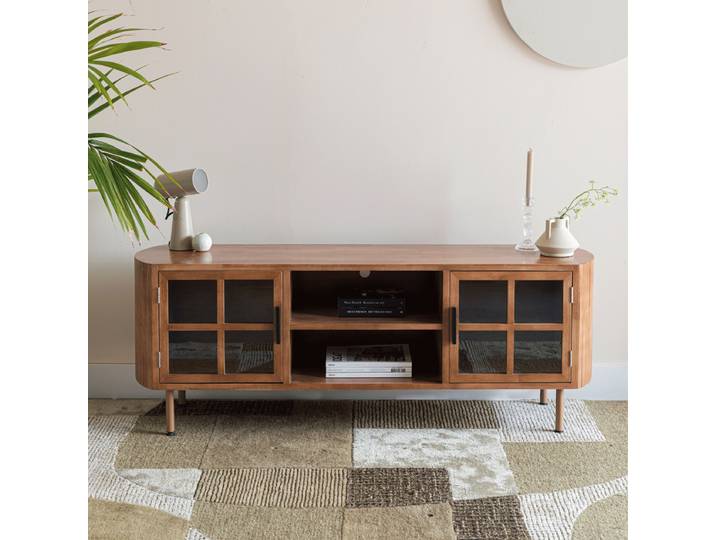 ZILT TV-meubel Horacio Rubberhout, 150cm - Bruin