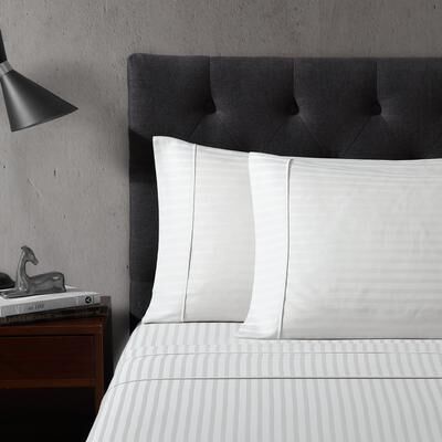 Vera Wang Dobby Stripe Cotton Sheet Set