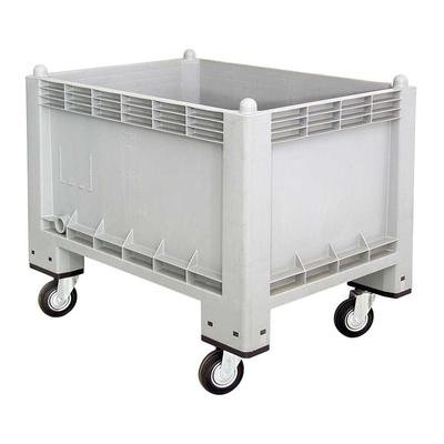 Industriebox mit 4 Lenkrollen, lebensmittelecht, 300 Liter, LxBxH 1000 x 700 x 790 mm