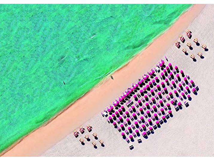 Komar Wandbild South Beach Poster, Bild, Wohnzimmer, Schlafzimmer, Dekoration, Kunstdruck ohne Rahmen P047-70x50 Größe: 70 x 50 cm (Breite x Höhe)