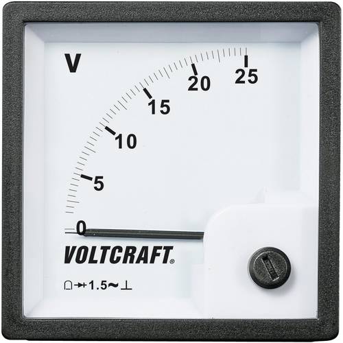 VOLTCRAFT AM-72x72/25V AM-72x72/25V Analog-Einbaumessgerät AM-72x72/25V 25V Drehspule