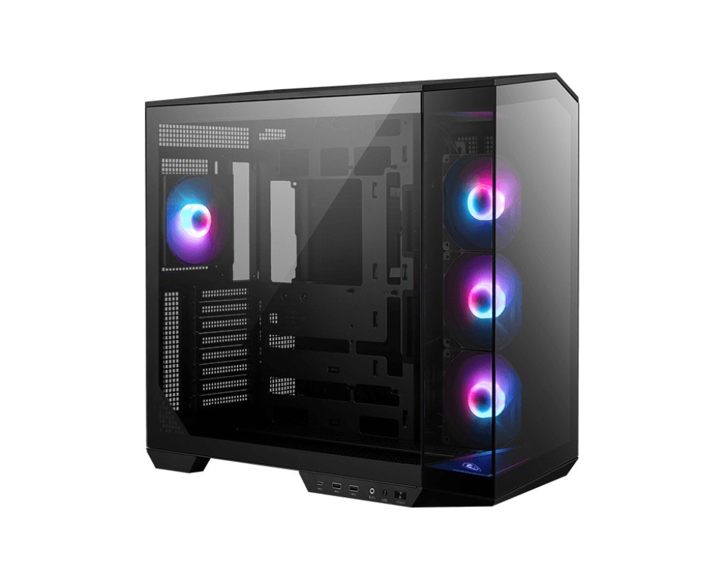 MSI MAG Pano 100R PZ Midi Tower Gaming Gehäuse, Seitenfenster, Schwarz 306-7G26R21-HH9