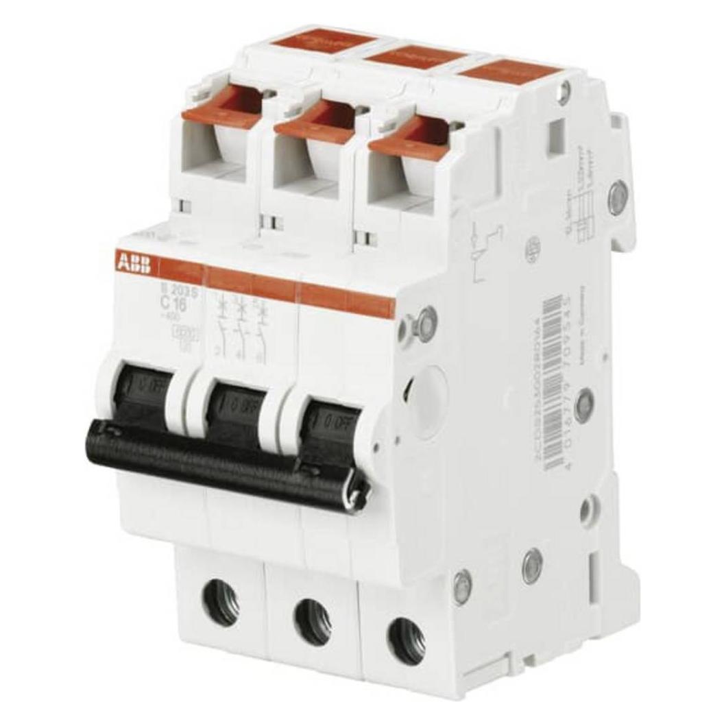 ABB S203S-B20 Sicherungsautomat 20A 3-polig 6kA B-Charakter (2CDS253002R0205)